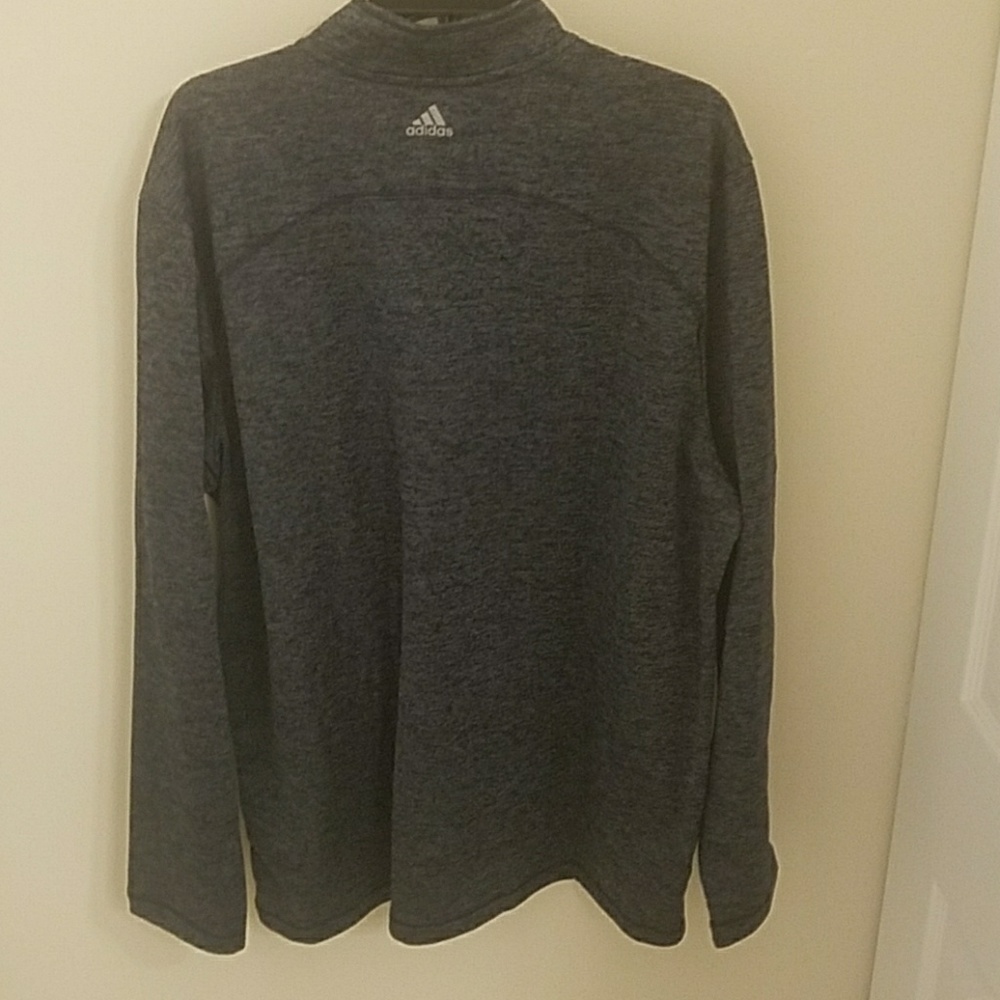 Adidas Climawarm Heathered Quarter-ZIP Pullover - Picture 4 of 4